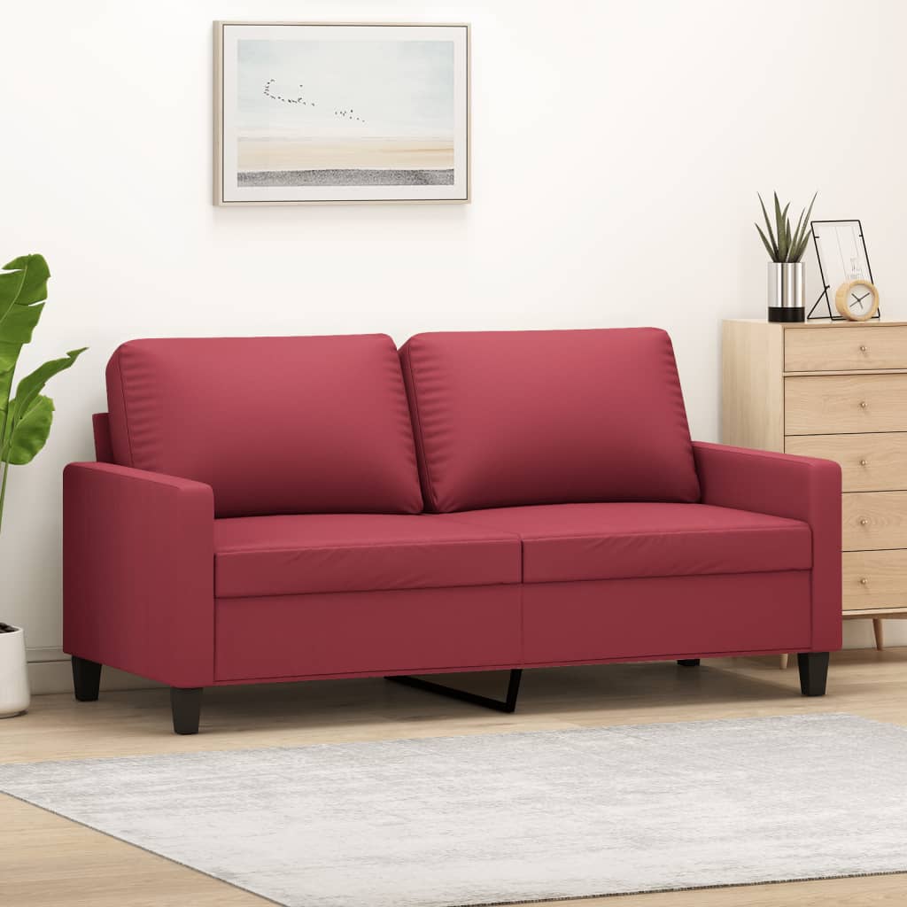 2-personers sofa 140 cm kunstlder vinrd