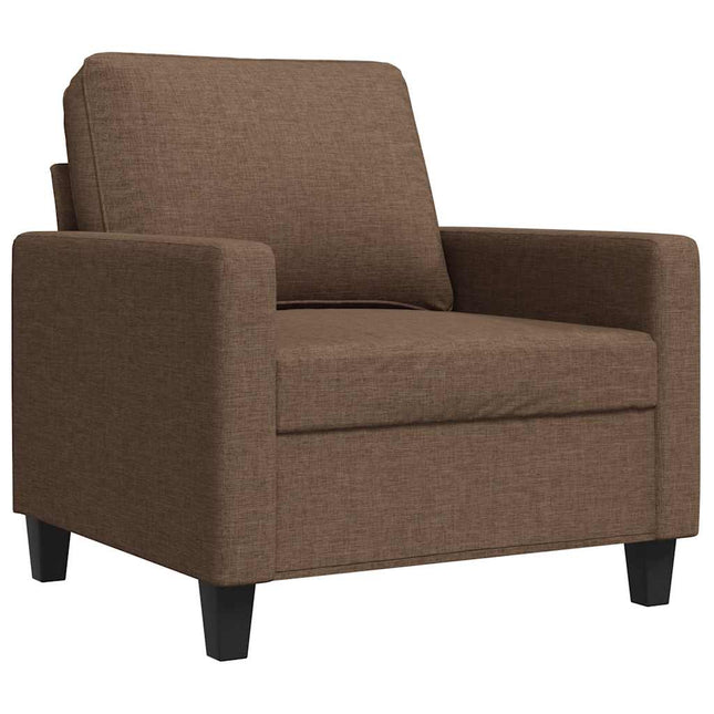 lænestol 60 cm stof brun