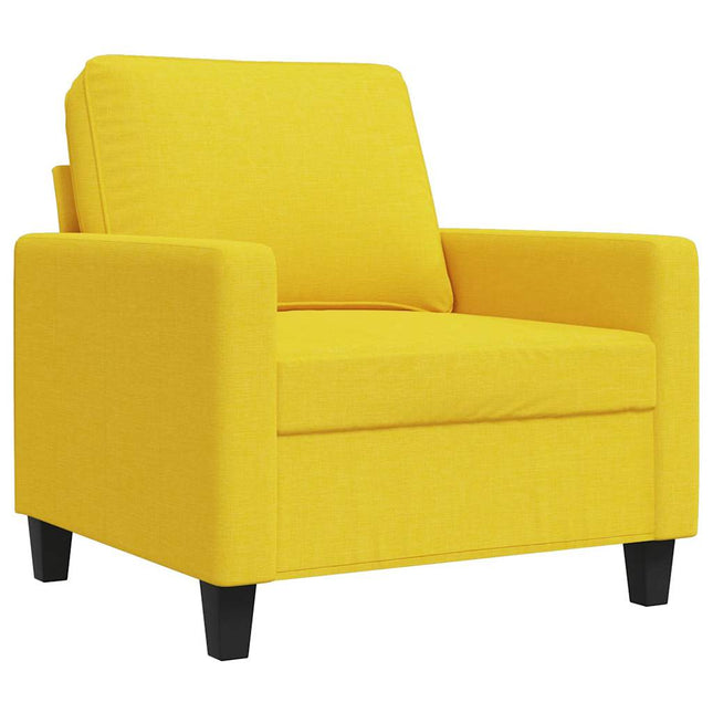 lænestol 60 cm stof lysegul