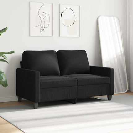 2-personers sofa 120 cm stof sort