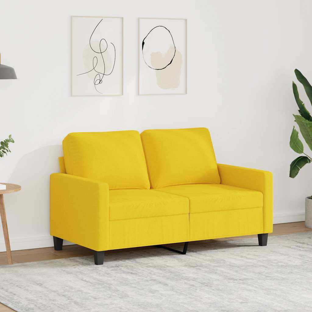 2-personers sofa 120 cm stof lysegul