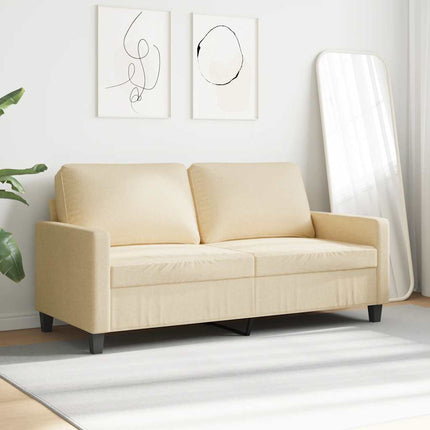2-personers sofa 140 cm stof cremefarvet