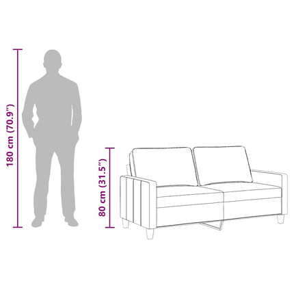 2-personers sofa 140 cm stof cremefarvet