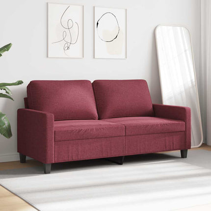 2-personers sofa 140 cm stof vinrød