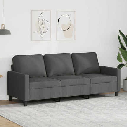 3-personers sofa 180 cm stof mørkegrå