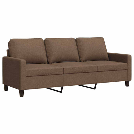 3-personers sofa 180 cm stof brun