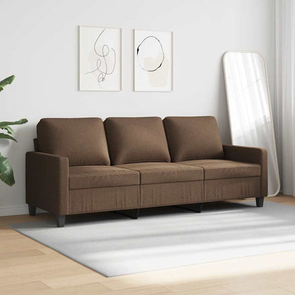 3-personers sofa 180 cm stof brun