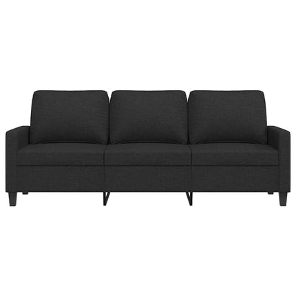 3-personers sofa 180 cm stof sort