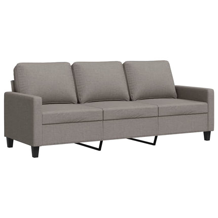 3-personers sofa 180 cm stof gråbrun