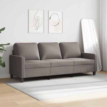 3-personers sofa 180 cm stof gråbrun