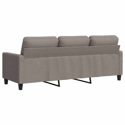 3-personers sofa 180 cm stof gråbrun