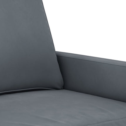 lænestol 60 cm velour mørkegrå