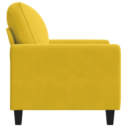 lænestol 60 cm velour gul