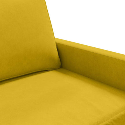 lænestol 60 cm velour gul