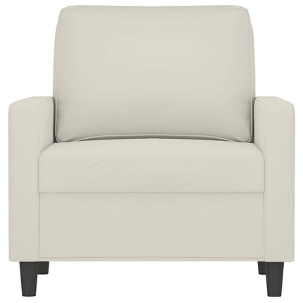 lænestol 60 cm velour cremefarvet