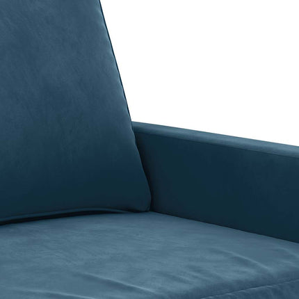 lænestol 60 cm velour Blå