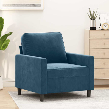 lænestol 60 cm velour Blå