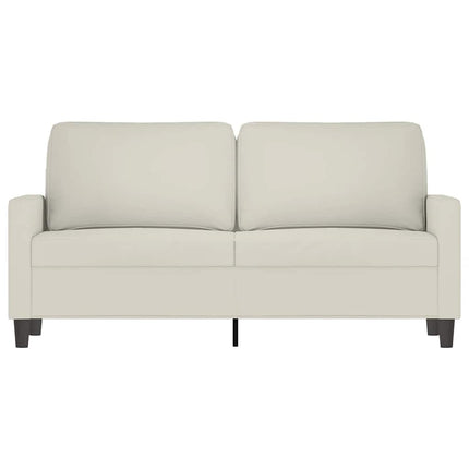 2-personers sofa 140 cm velour cremefarvet