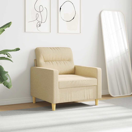 lænestol 60 cm stof cremefarvet