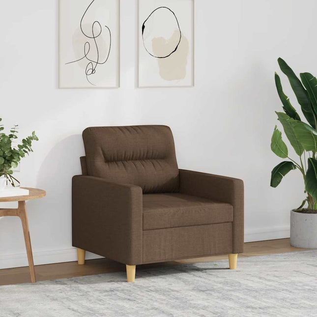 lænestol 60 cm stof brun