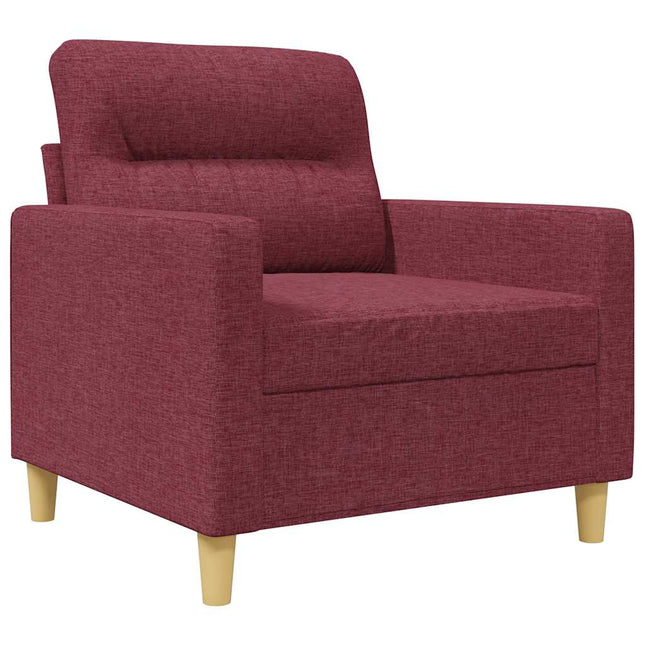 lænestol 60 cm stof vinrød