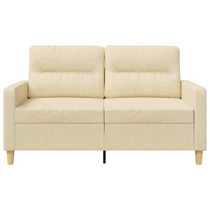 2-personers sofa 120 cm stof cremefarvet
