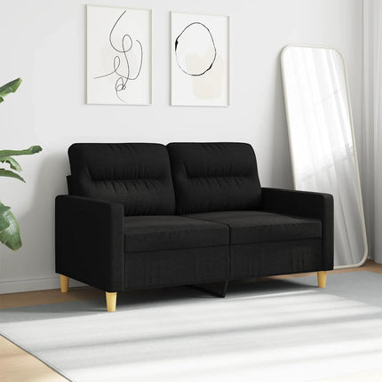 2-personers sofa 120 cm stof sort