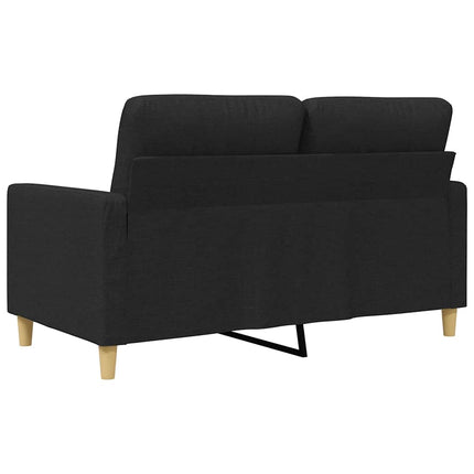 2-personers sofa 120 cm stof sort