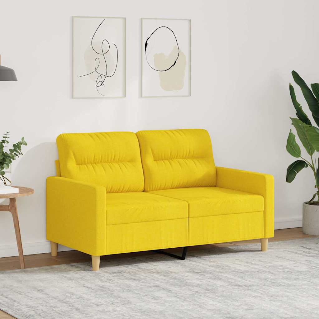 2-personers sofa 120 cm stof lysegul