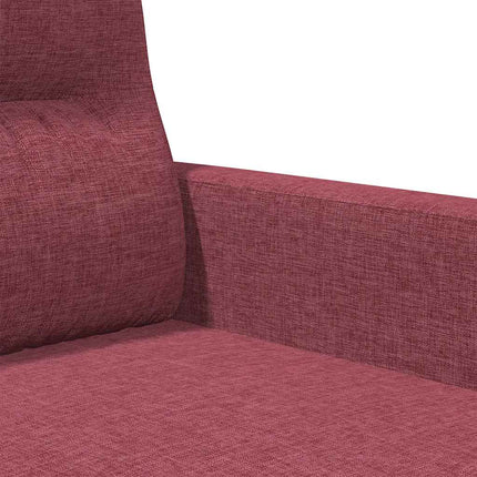 2-personers sofa 120 cm stof vinrød