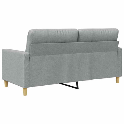2-personers sofa 140 cm stof lysegrå
