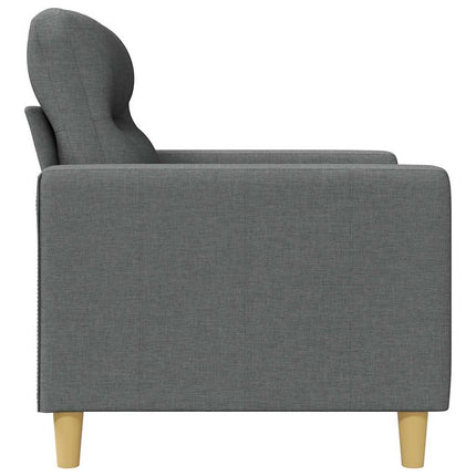 2-personers sofa 140 cm stof mørkegrå