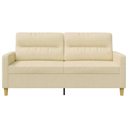 2-personers sofa 140 cm stof cremefarvet