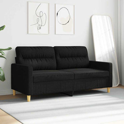 2-personers sofa 140 cm stof sort