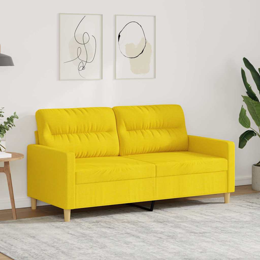 2-personers sofa 140 cm stof lysegul