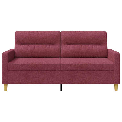 2-personers sofa 140 cm stof vinrød