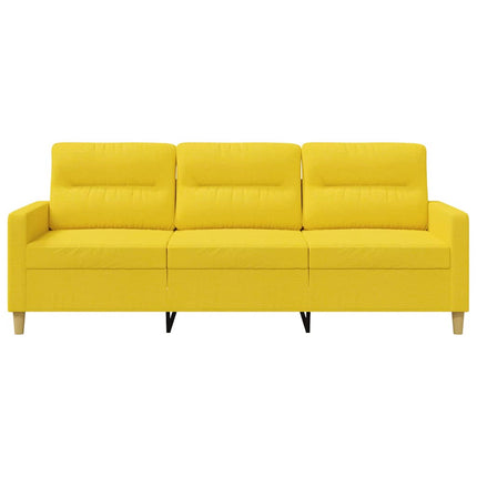 3-personers sofa 180 cm stof lysegul