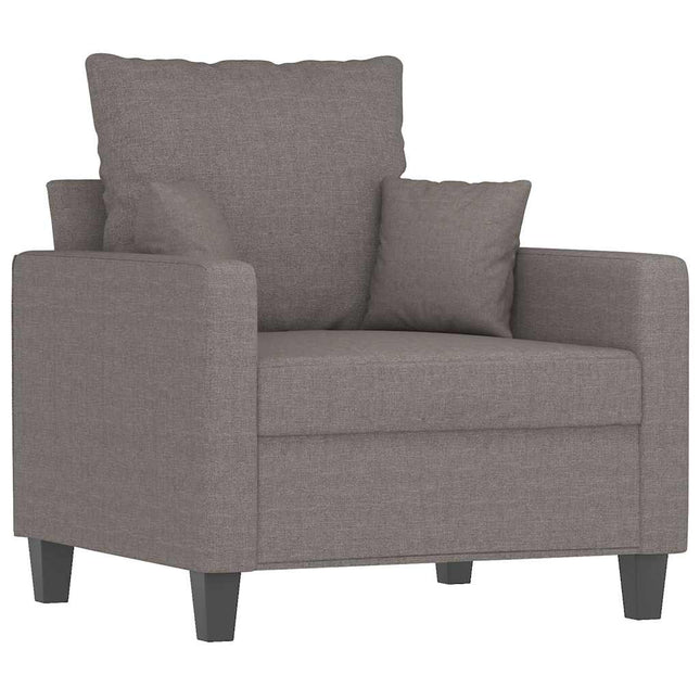 lænestol 60 cm stof gråbrun