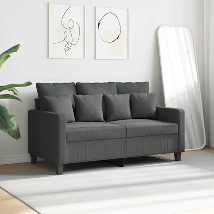 2-personers sofa 120 cm stof mørkegrå
