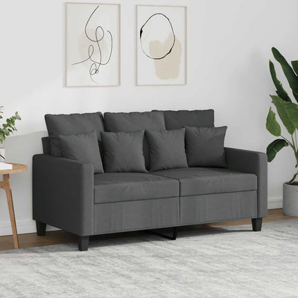 2-personers sofa 120 cm stof mørkegrå