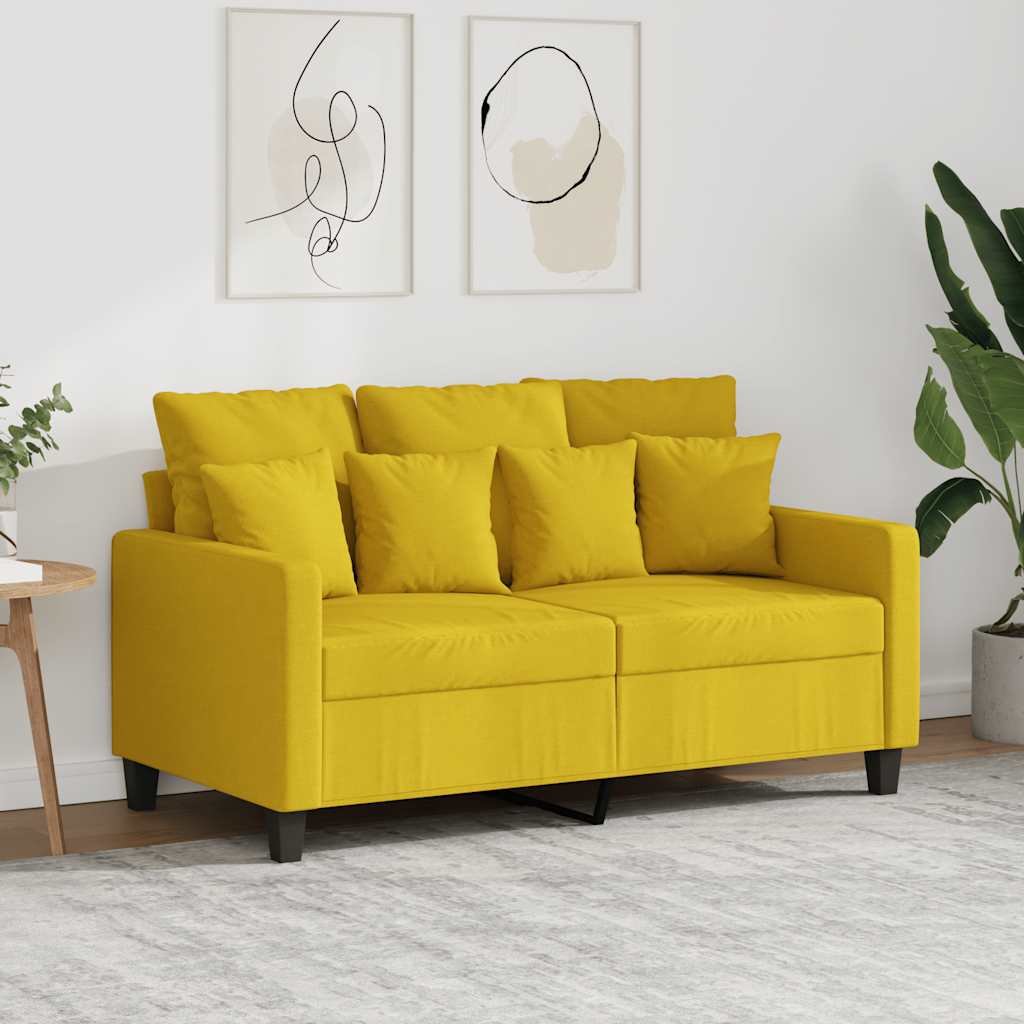 2-personers sofa 120 cm stof lysegul