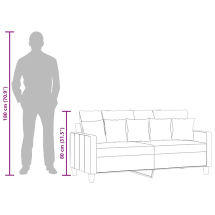 2-personers sofa 140 cm stof lysegrå