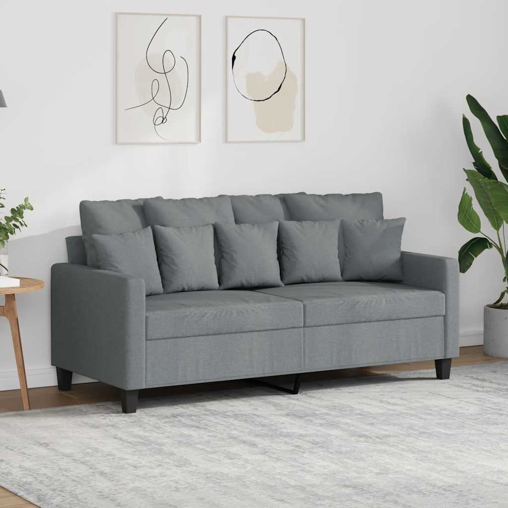 2-personers sofa 140 cm stof lysegr
