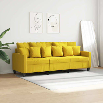 3-personers sofa 180 cm stof lysegul