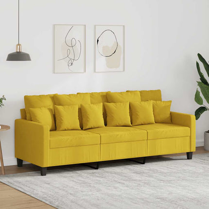 3-personers sofa 180 cm stof lysegul