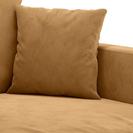 lænestol 60 cm velour brun