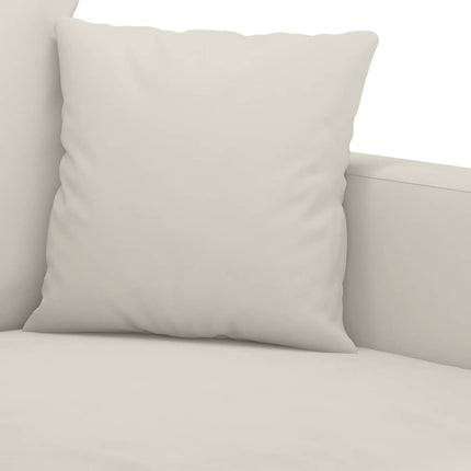 lænestol 60 cm velour cremefarvet