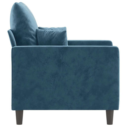 lænestol 60 cm velour Blå