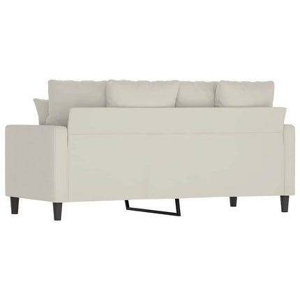 2-personers sofa 140 cm velour cremefarvet