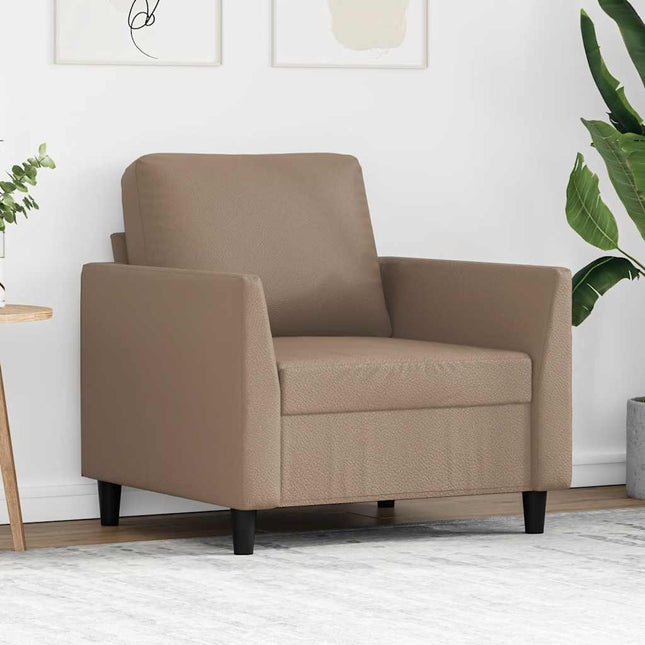lænestol 60 cm kunstlæder Cappuccino